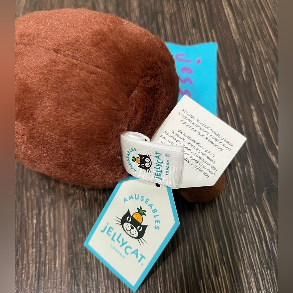 Jellycat Amuseables Coffee Bean 100%Authentic NWT US SHIP FAST - Picture 6 of 6